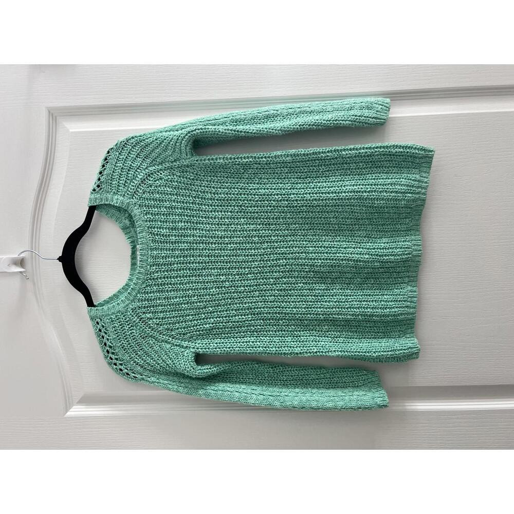 Justice Girls Size 12 Mint Green Knit Sweater